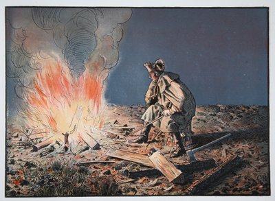 レグニツァの戦いの前、1760年8月15日 作： Carl Röchling